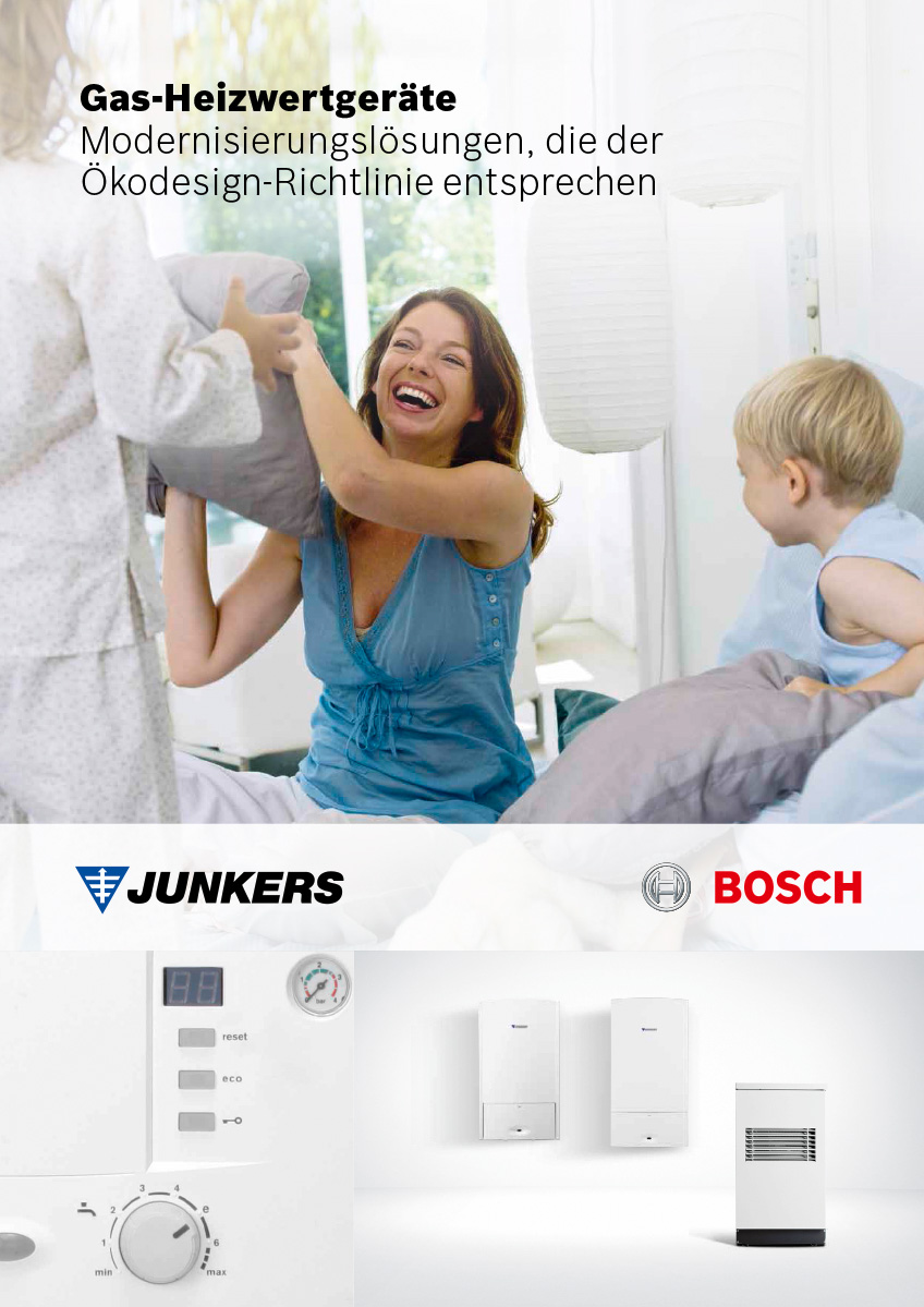Junkers Bosch Heiztechnik – Familie Familie mit Heiztechnik von Junkers Bosch