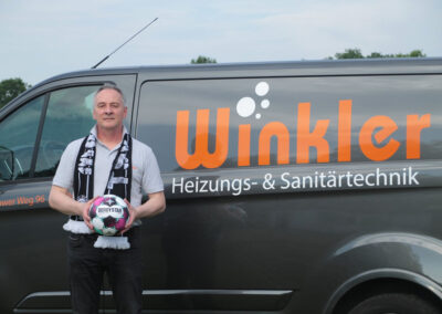 Winkler beim regionalen Engagement für den TSV